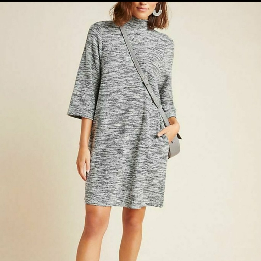 Anthro Sunday in Brooklyn Vienna Mock Neck Mini Dress